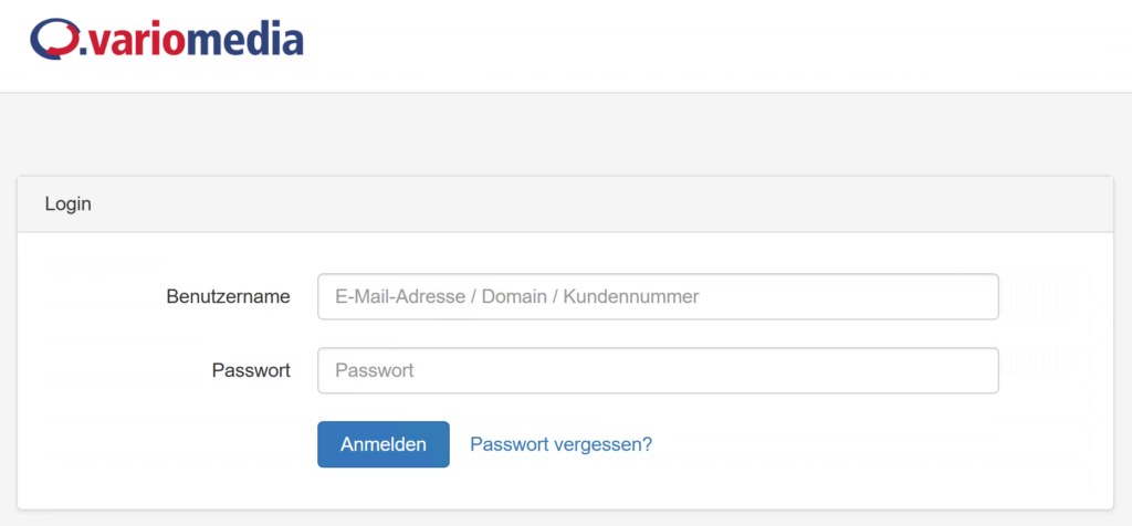 Screenshot der Seite, zu der die Phishing-E-Mail führt
